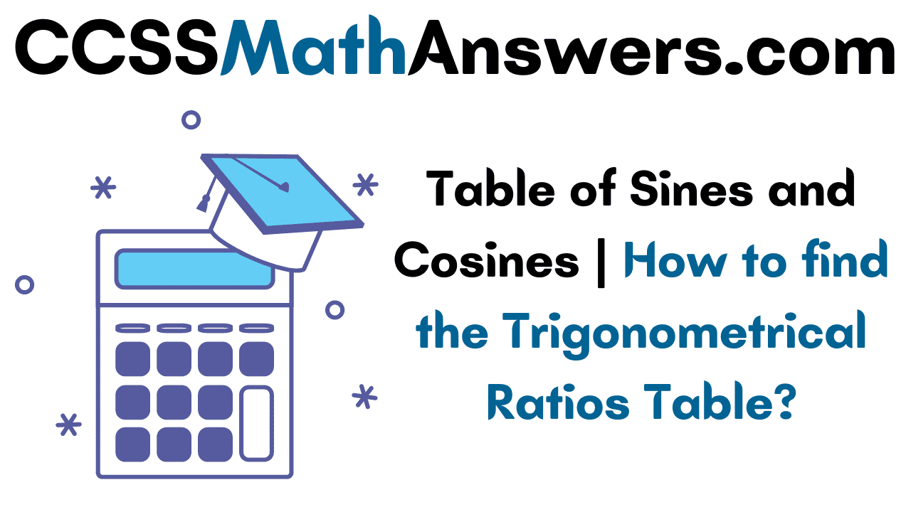 Table of Sines and Cosines
